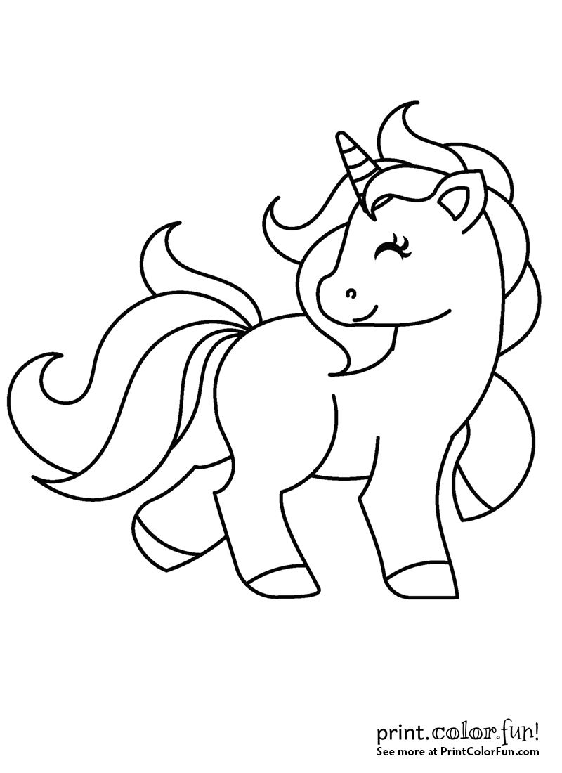 How To Print Coloring Pages Coloring Page Coloring Page Cute My Little Unicorn Print Color Fun