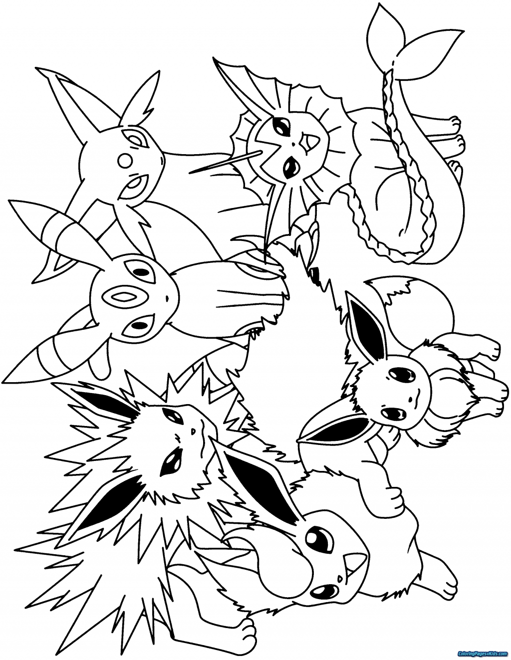 Pretty Image Of Pokemon Eevee Evolutions Coloring Pages Vicoms info