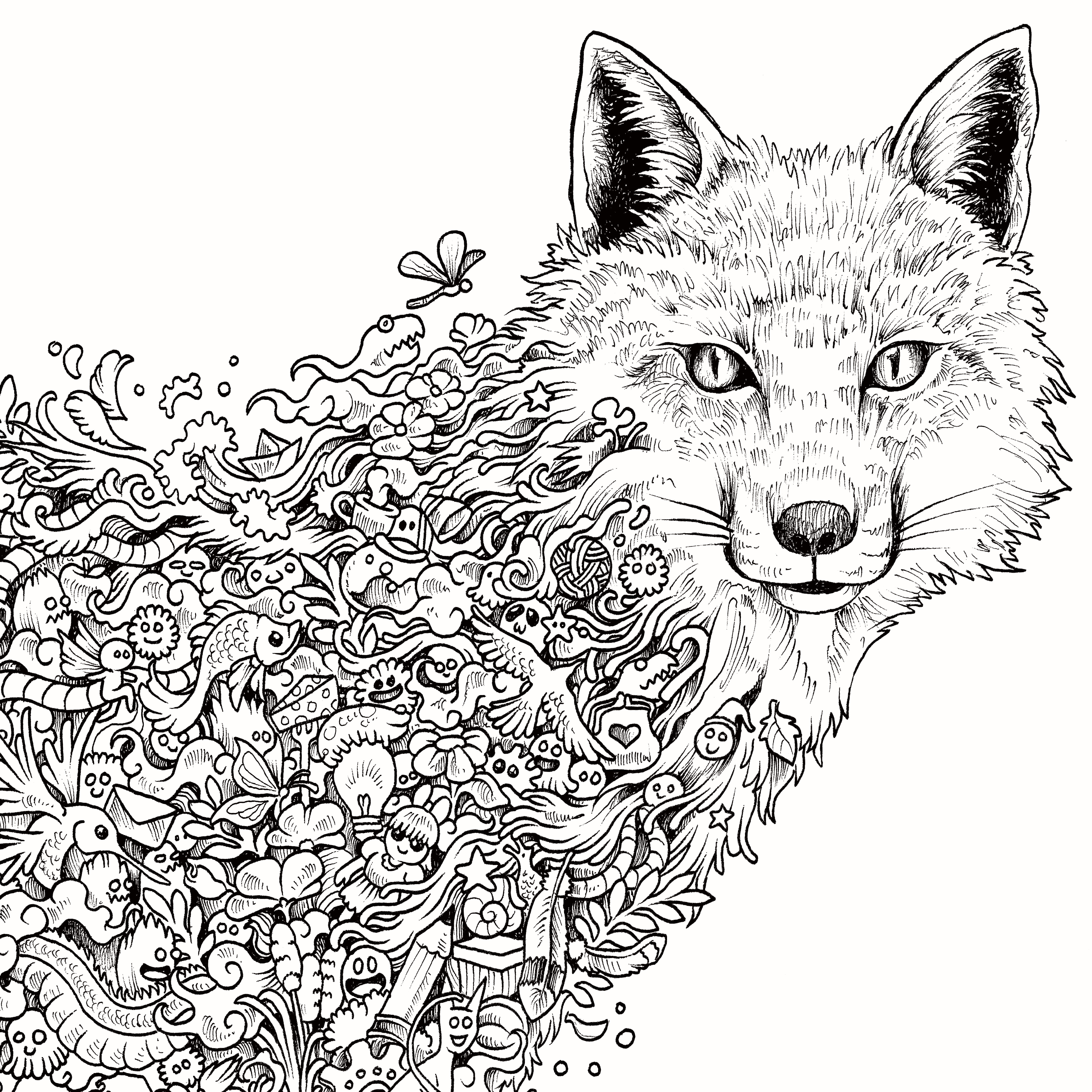 Adult Coloring Pages Coloring Animal Coloring Books For Adults Animal Adult Animal