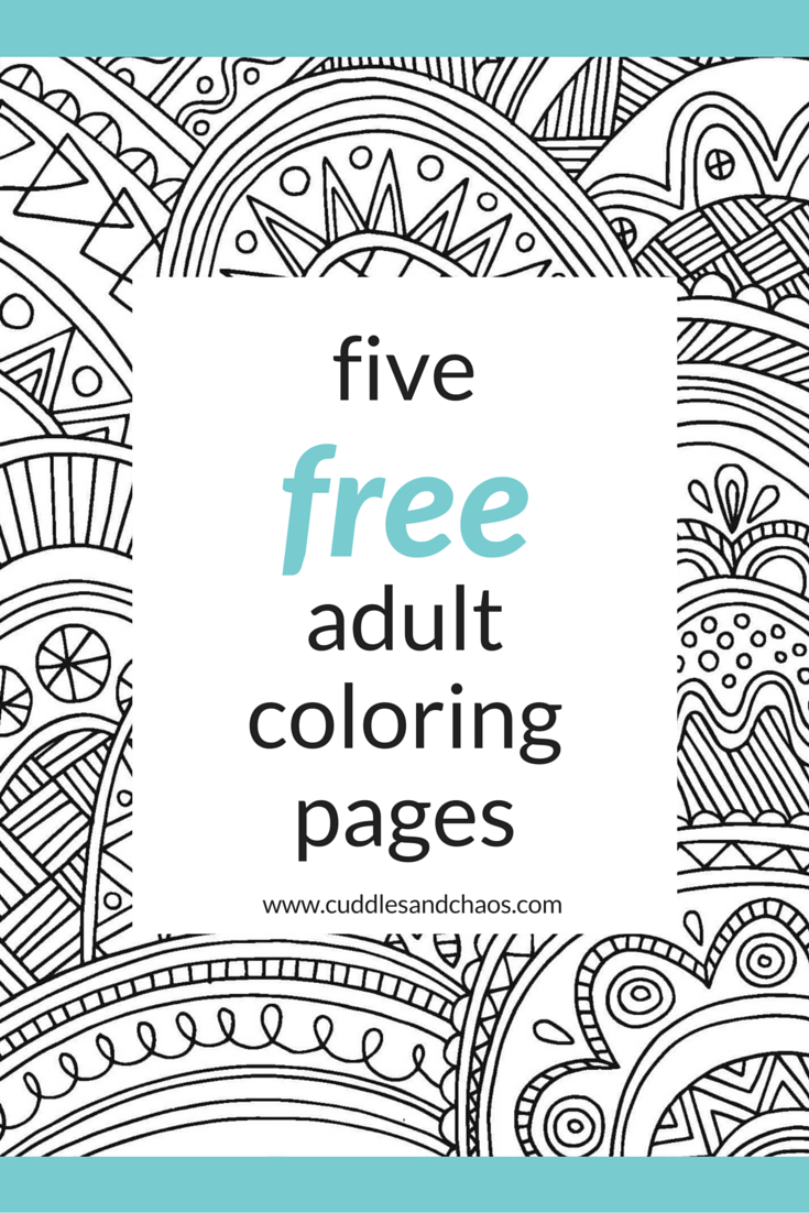 Adult Coloring Pages Treat Yo Self Free Adult Coloring Pages Cuddles Chaos