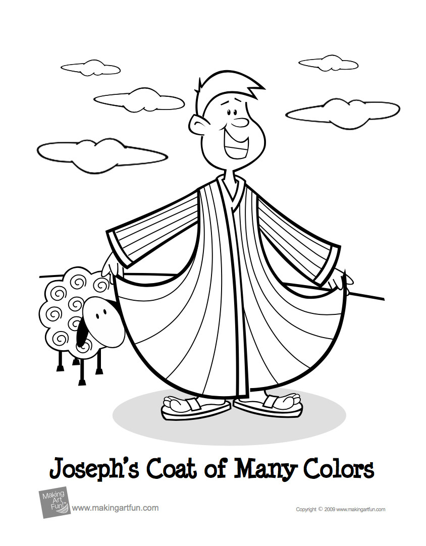 Angel Visits Joseph Coloring Page Joseph Coat Of Many Colors Coloring Page Awesome Joseph Coat Many