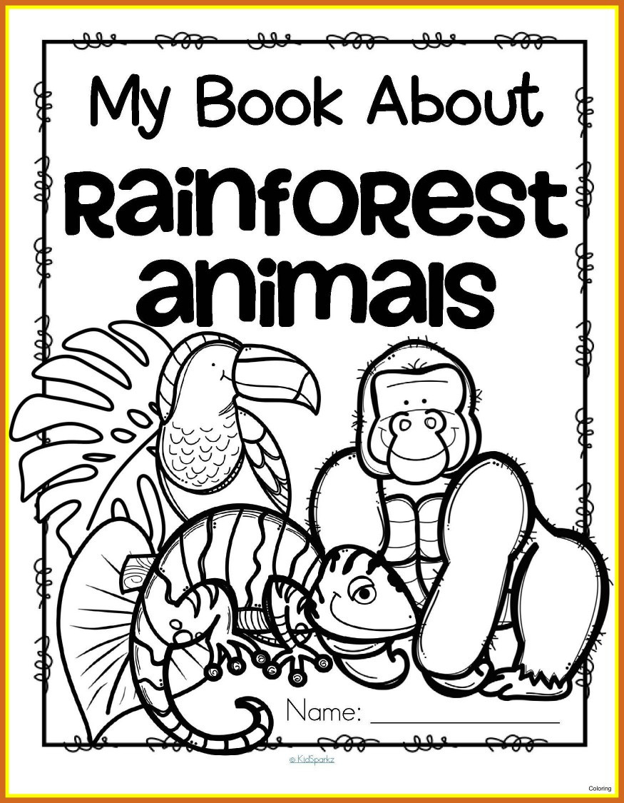 Animals In The Rainforest Coloring Pages Coloring Ideas Coloring Ideas Rainforest Pages To Print The Best