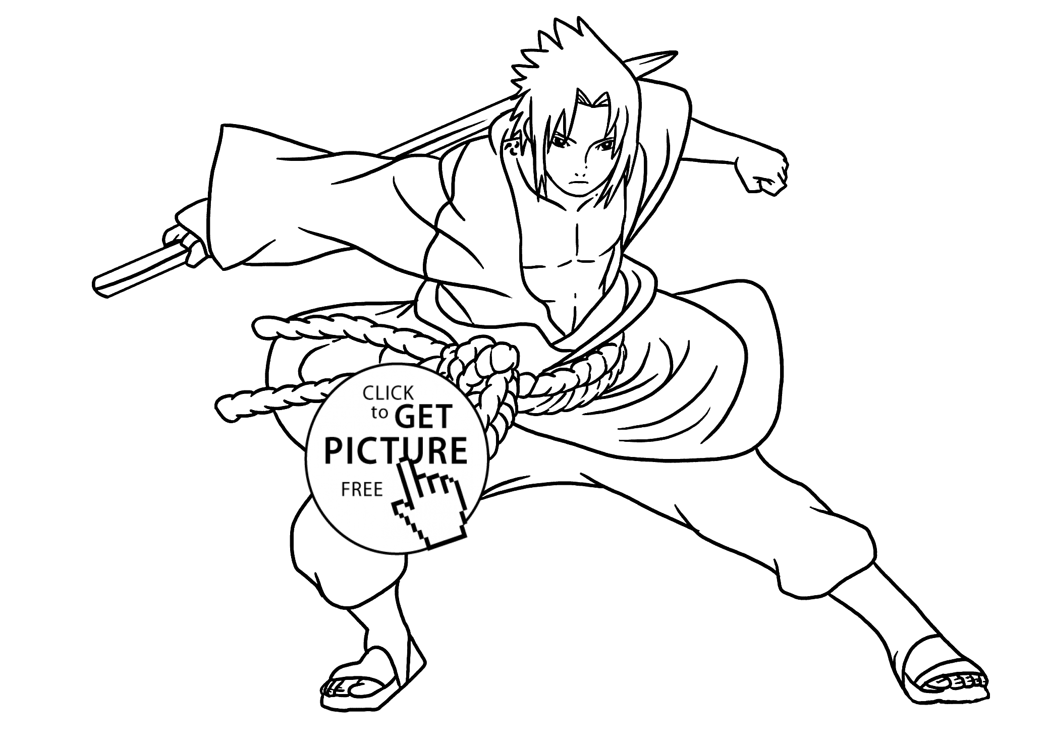 Anime Naruto Coloring Pages Manga Naruto Coloring Pages For Kids Printable Free