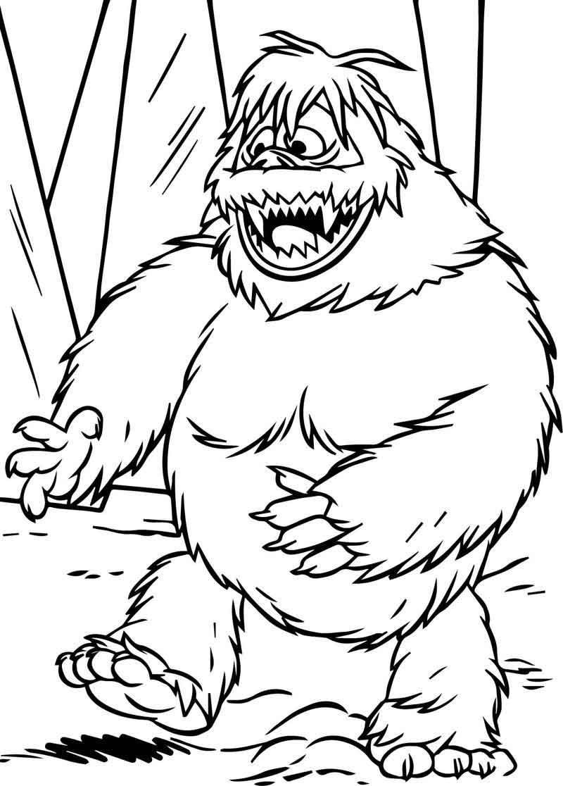 Archie Coloring Pages Abominable Snowman Happy Coloring Page