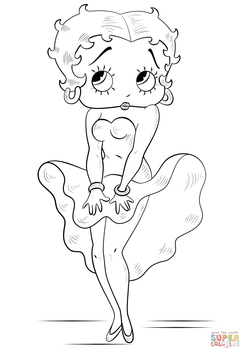 Archie Coloring Pages Betty Boop Coloring Page Free Printable Coloring Pages