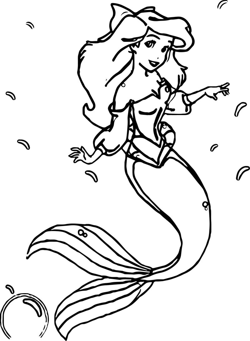 Ariel Printable Coloring Pages And Ariel Mermaid Coloring Page Printable Coloring Pages For Kids