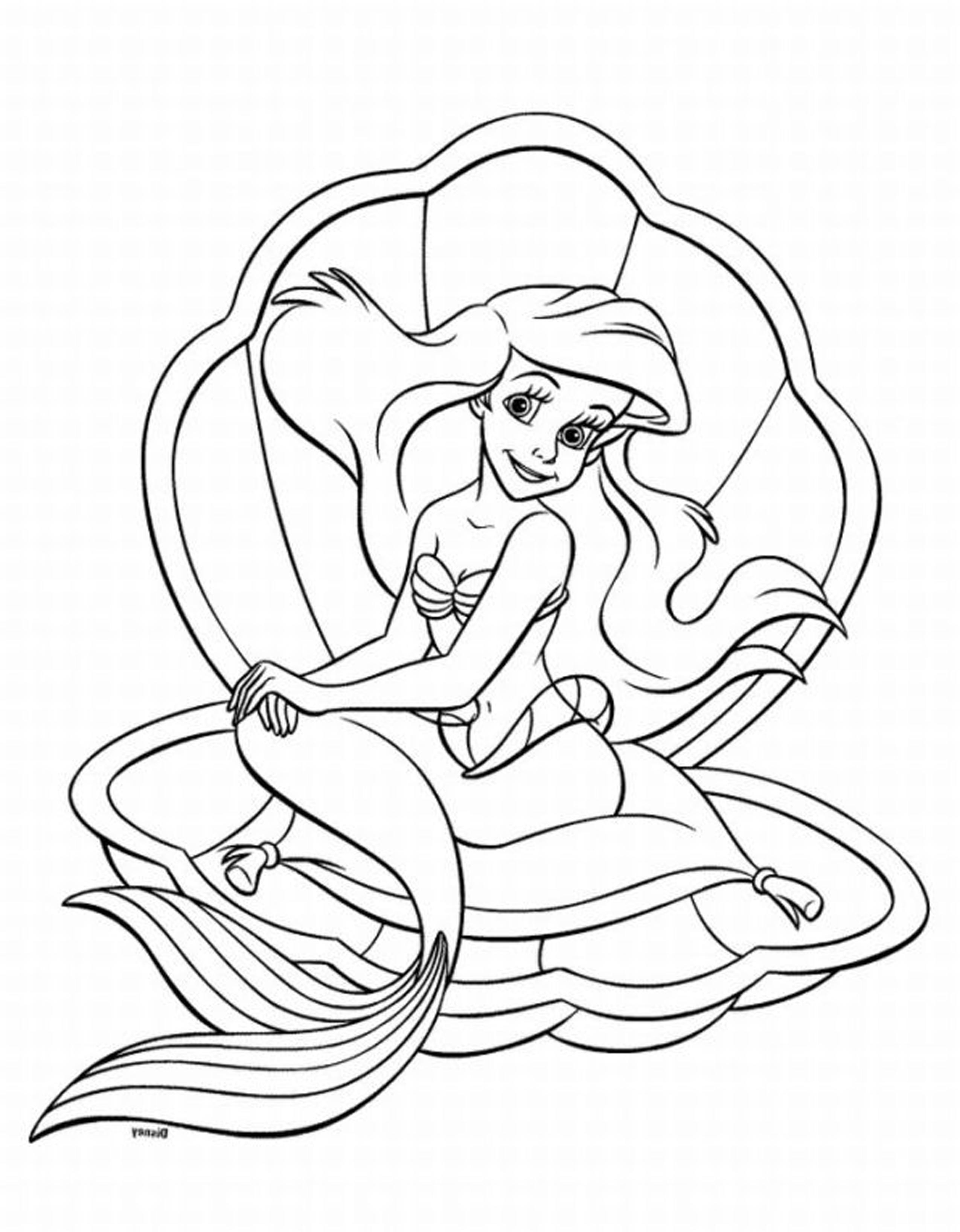 Ariel Printable Coloring Pages Coloring Pages Disney Ariel Coloring Pages For Kids With Page Free