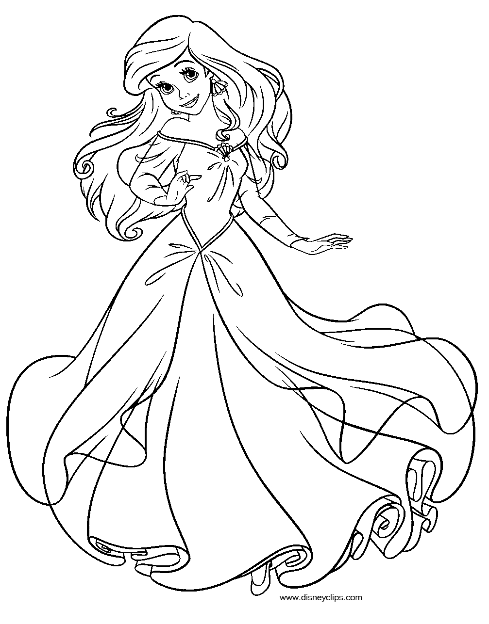 Ariel Printable Coloring Pages Coloring Pages For Kids Disney Ariel Printable Coloring Page For Kids