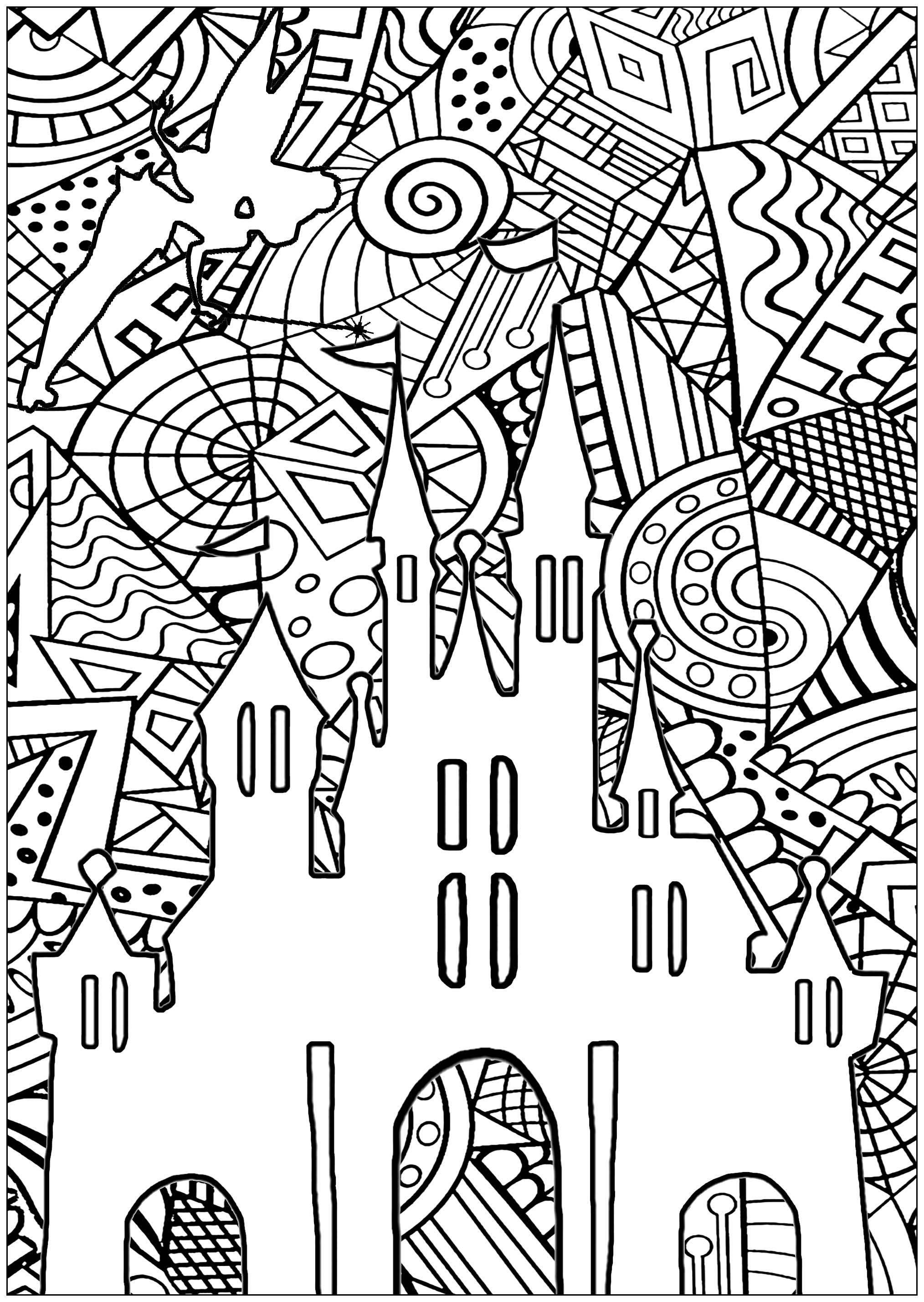 Art Coloring Pages For Adults Fairy Coloring Pages For Adults