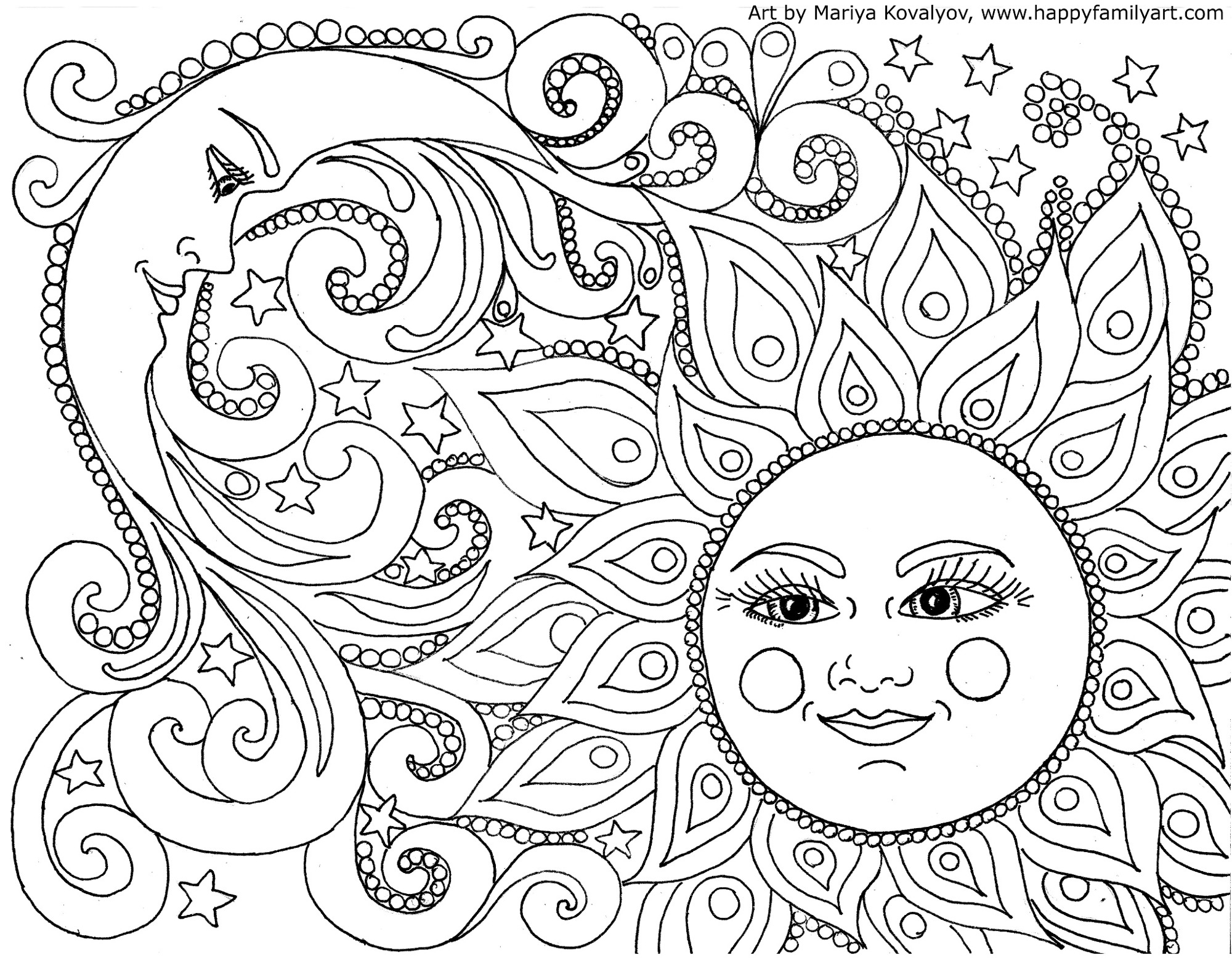 Art Coloring Pages For Adults Happy Family Art Original And Fun Coloring Pages