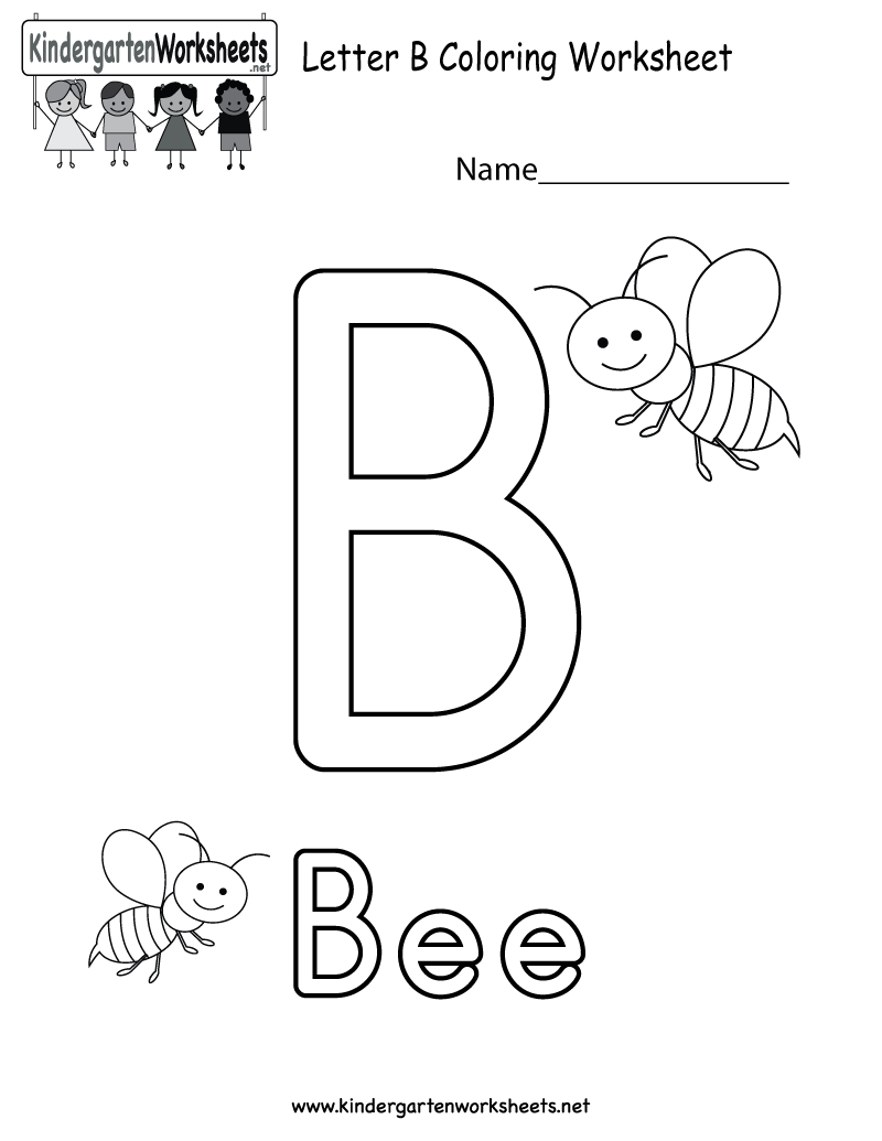 B Coloring Pages Letter B Coloring Pages For Preschoolers
