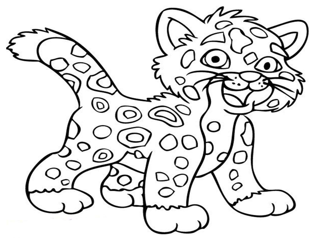 Baby Jaguar Coloring Pages Cute Animal Coloring Pages For Kids Coloring Pages Kids Cheetah