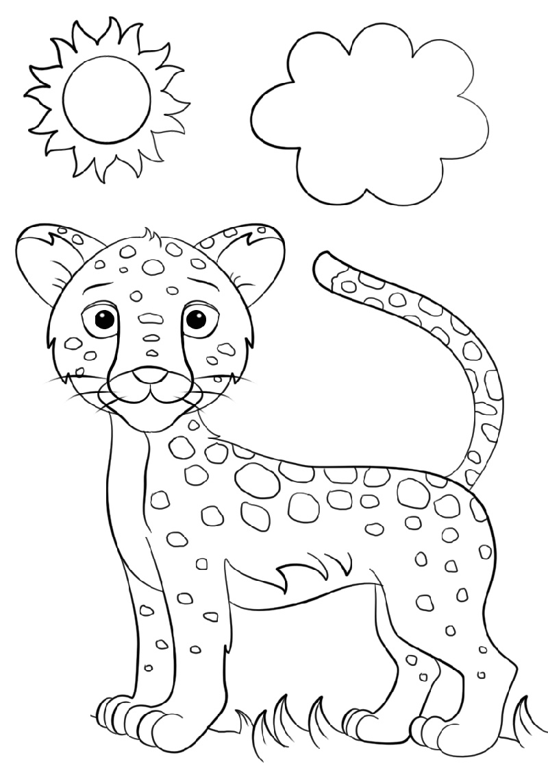 Baby Jaguar Coloring Pages Jaguar Coloring Pages Ba For All Ages K5 Worksheets