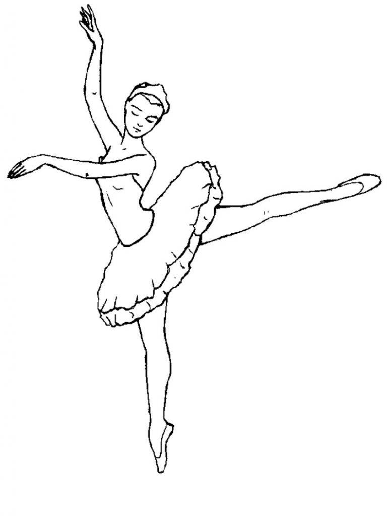 Ballerina Coloring Pages For Kids Ballet Coloring Pages For Kids With Ballerina Coloring Pages For