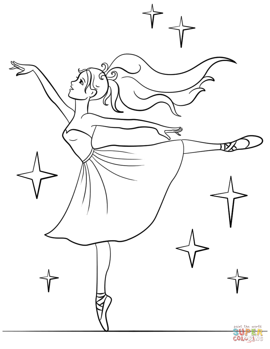 Ballerina Coloring Pages For Kids Ballet Coloring Pages Free Coloring Pages