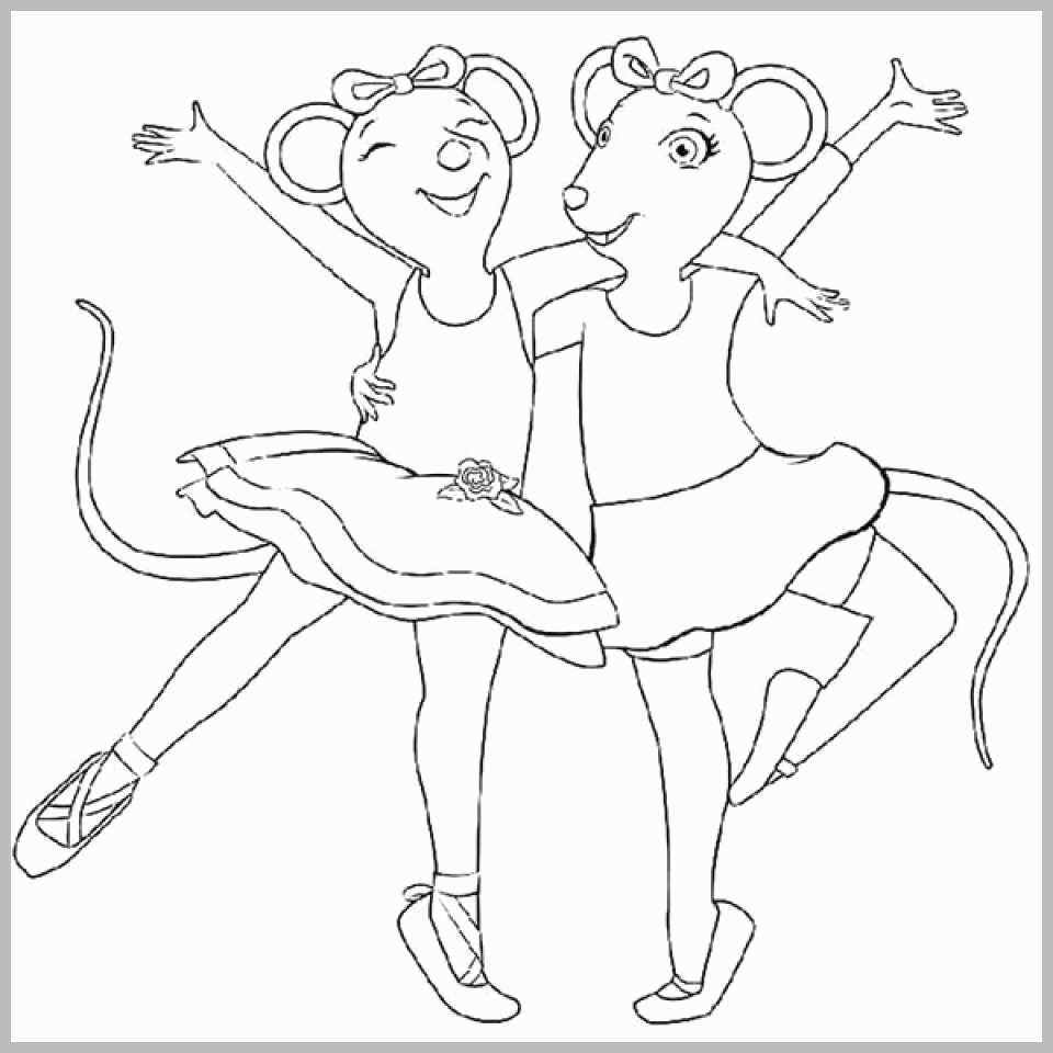 Ballerina Coloring Pages For Kids Coloring Pages And Books Remarkable Angelina Ballerina Coloring