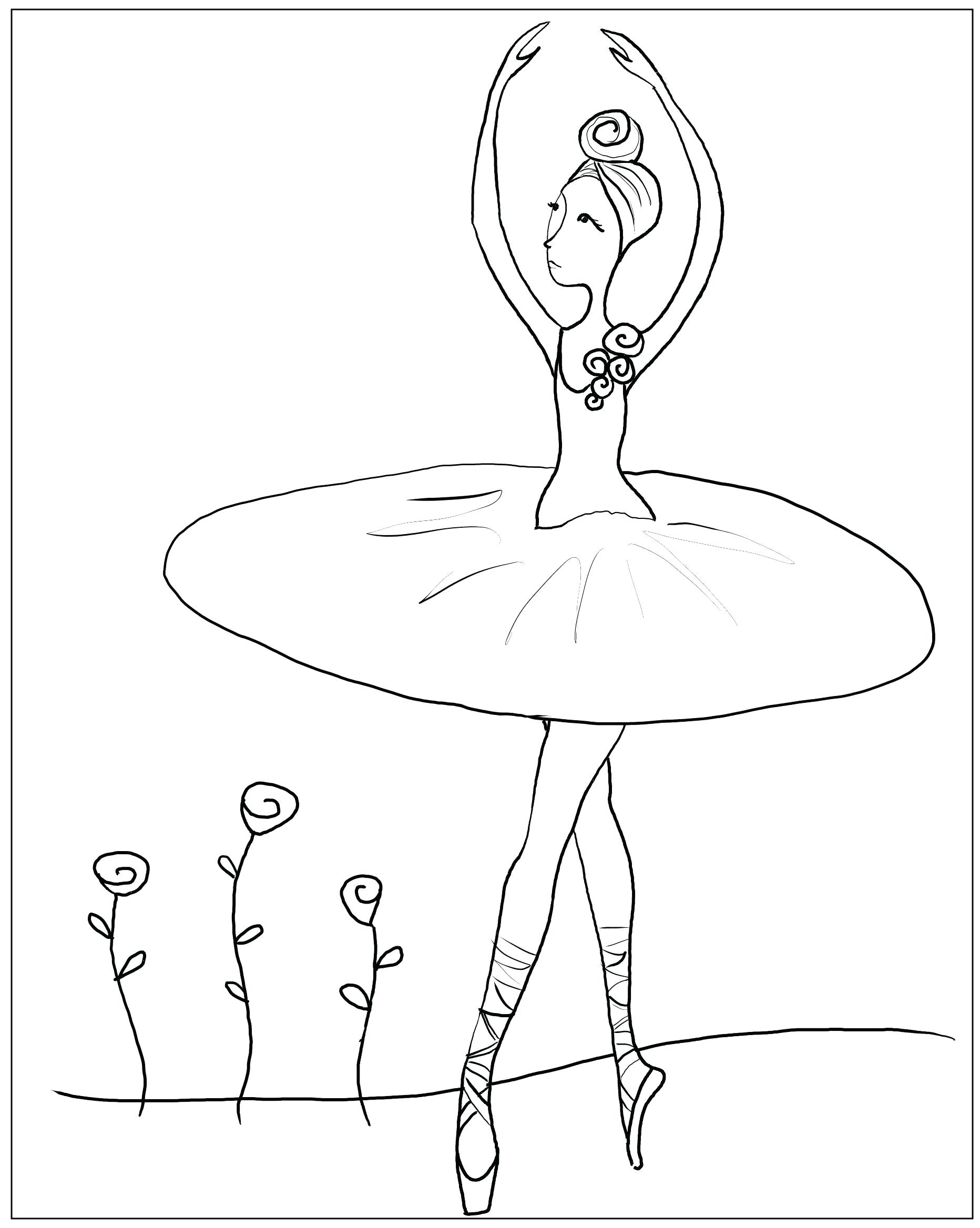 Ballerina Printable Coloring Pages Coloring Pages Ballerina Sandboxpaperco