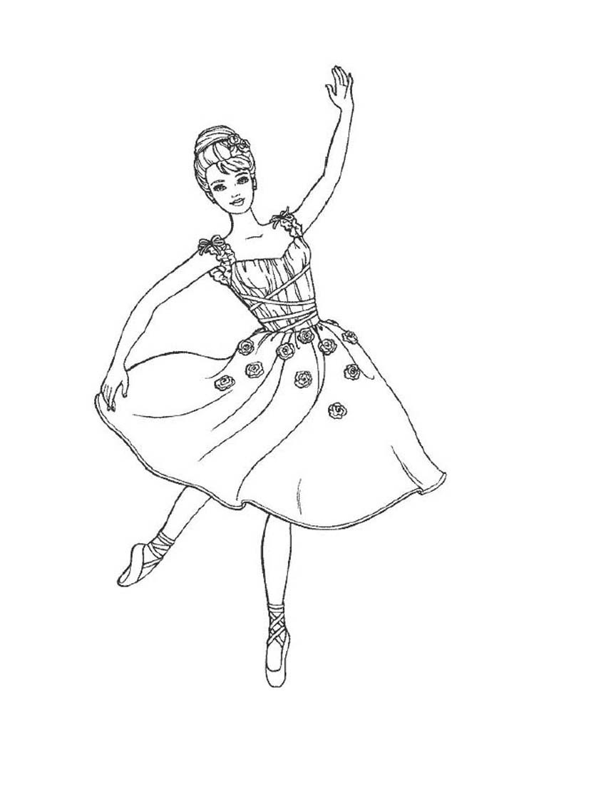 Ballerina Printable Coloring Pages Free Printable Ballerina Coloring Pages At Getdrawings Free