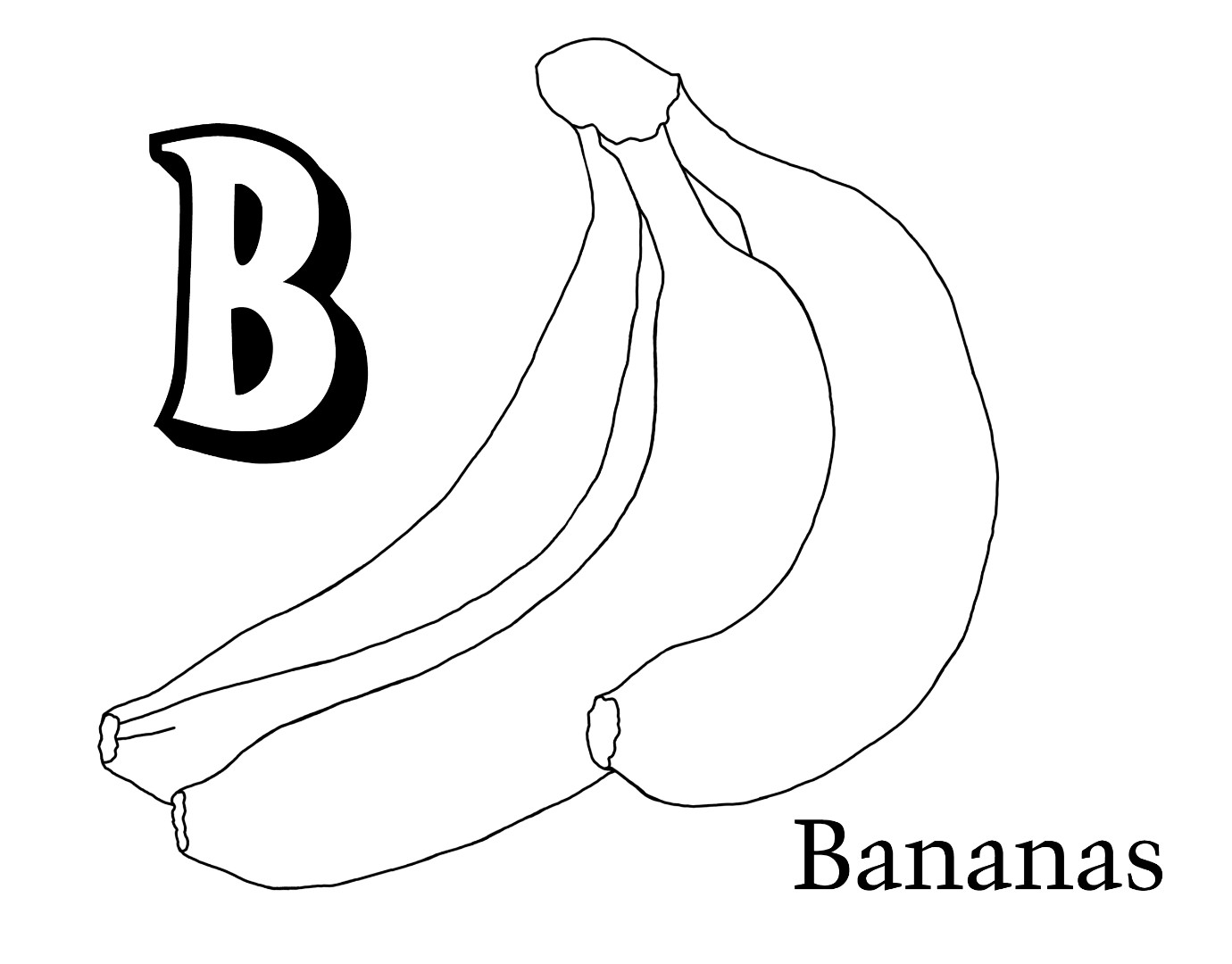 Banana Split Coloring Page Banana Coloring Pages To Download And Print For Free