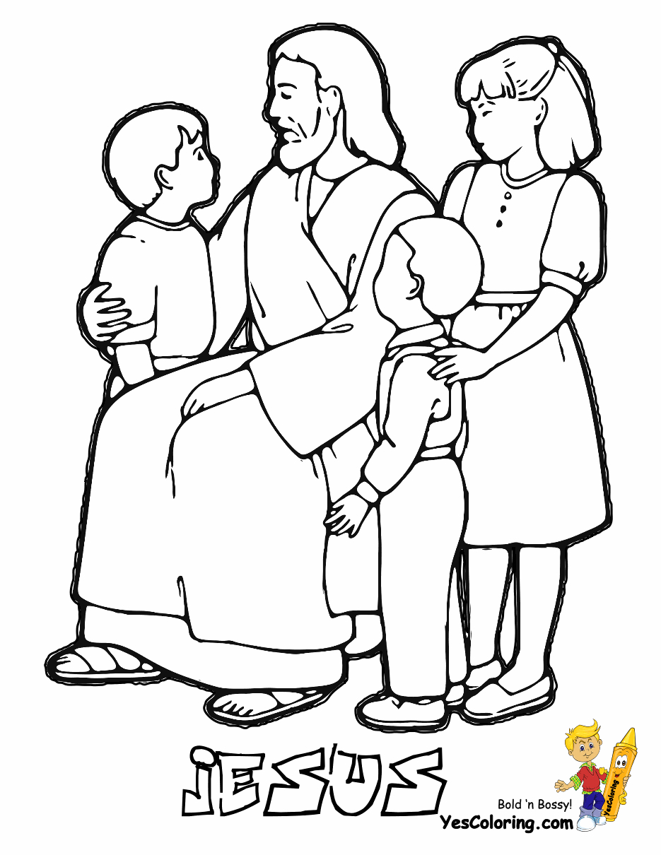 Barnabas Coloring Page Jesus And Children Coloring Pages