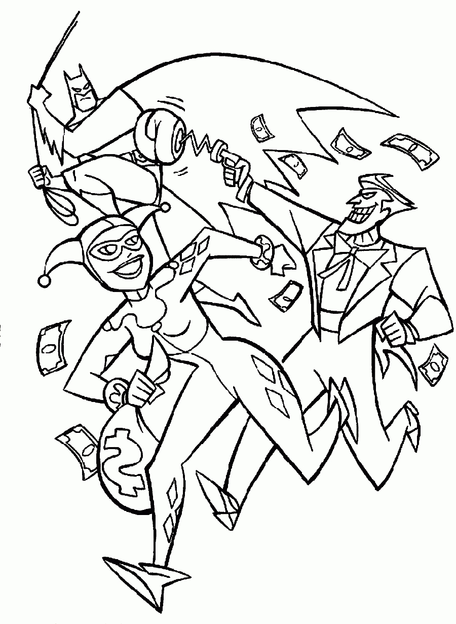 Batman And Joker Coloring Pages Coloring Pages Batman Joker Coloring Page Coloring Home