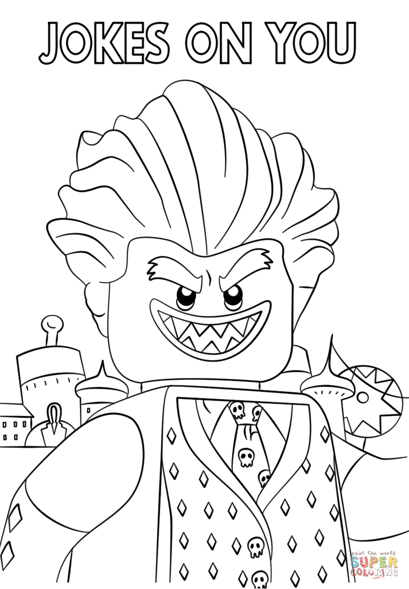 Batman And Joker Coloring Pages The Joker Coloring Pages