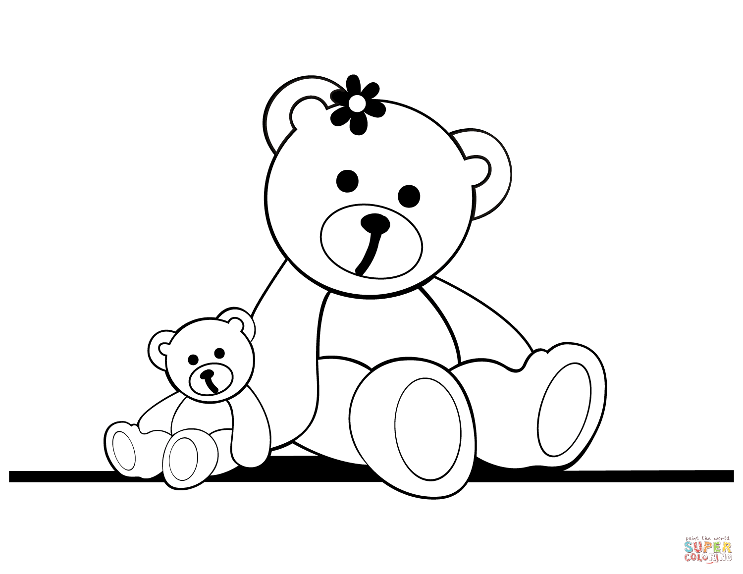 Bears Coloring Pages Teddy Bears Coloring Page Free Printable Coloring Pages