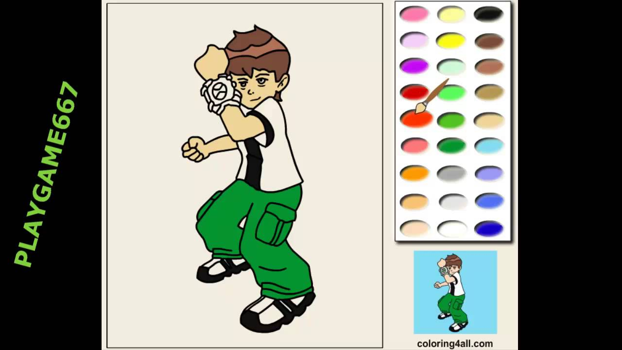 Ben 10 Coloring Pages Online Ben 10 Online Coloring Pages Online Coloring Games