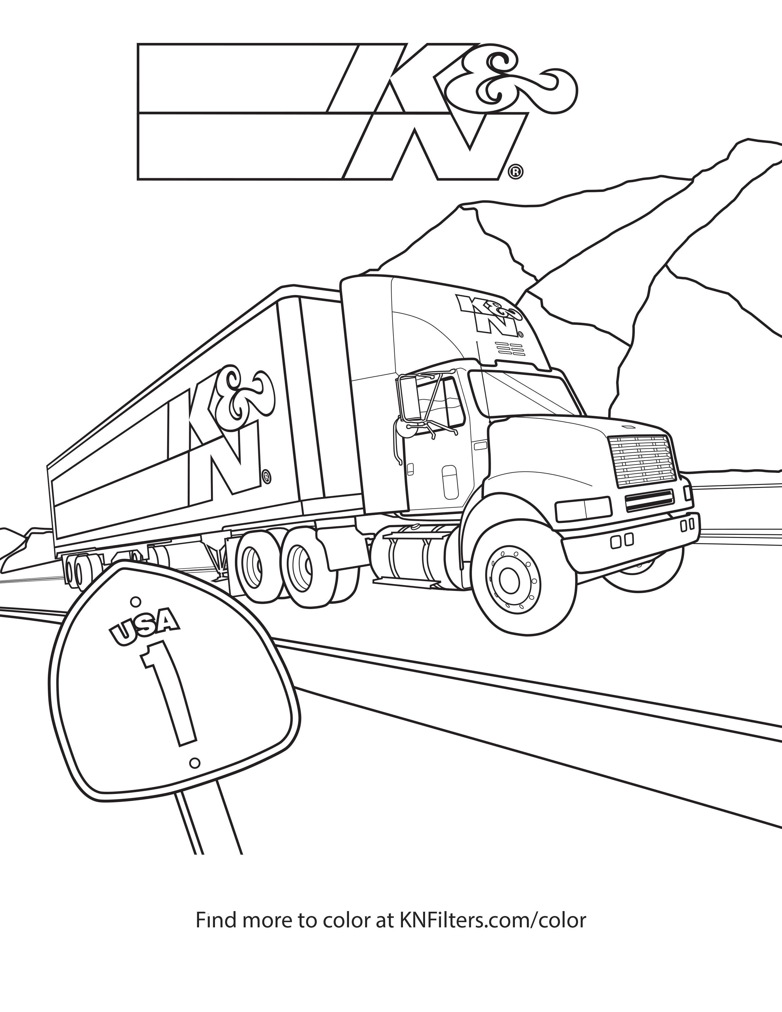 Big Truck Coloring Pages Coloring Ideas Semi Trucks Coloring Pages Advanced Big Rig Truck