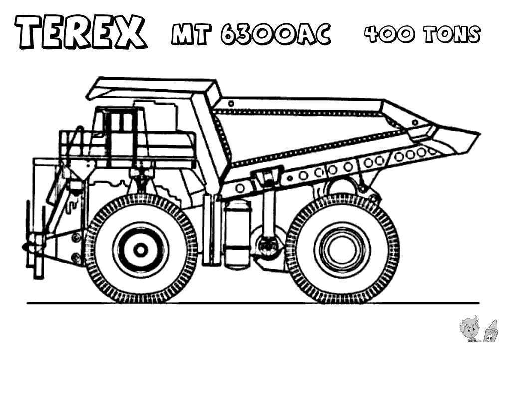 Big Truck Coloring Pages Dump Truck Coloring Pages Big Acpra Kidcolorings