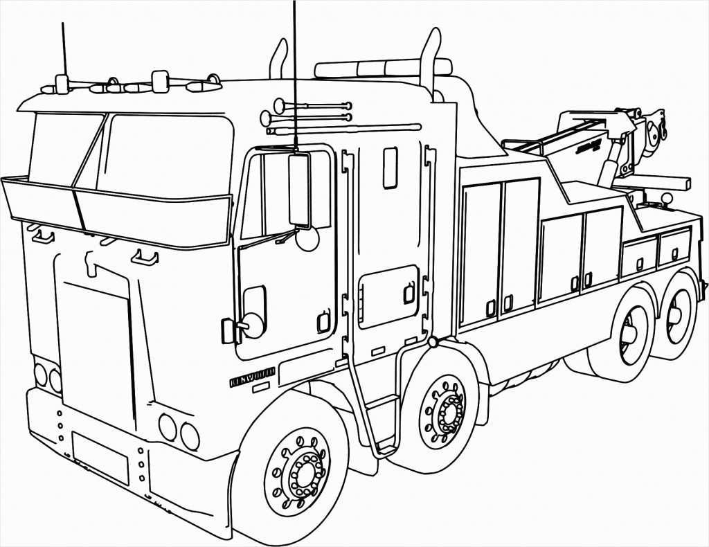 Big Truck Coloring Pages Semi Truck Coloring Pages Fresh Semi Truck Coloring Pages Big Rig