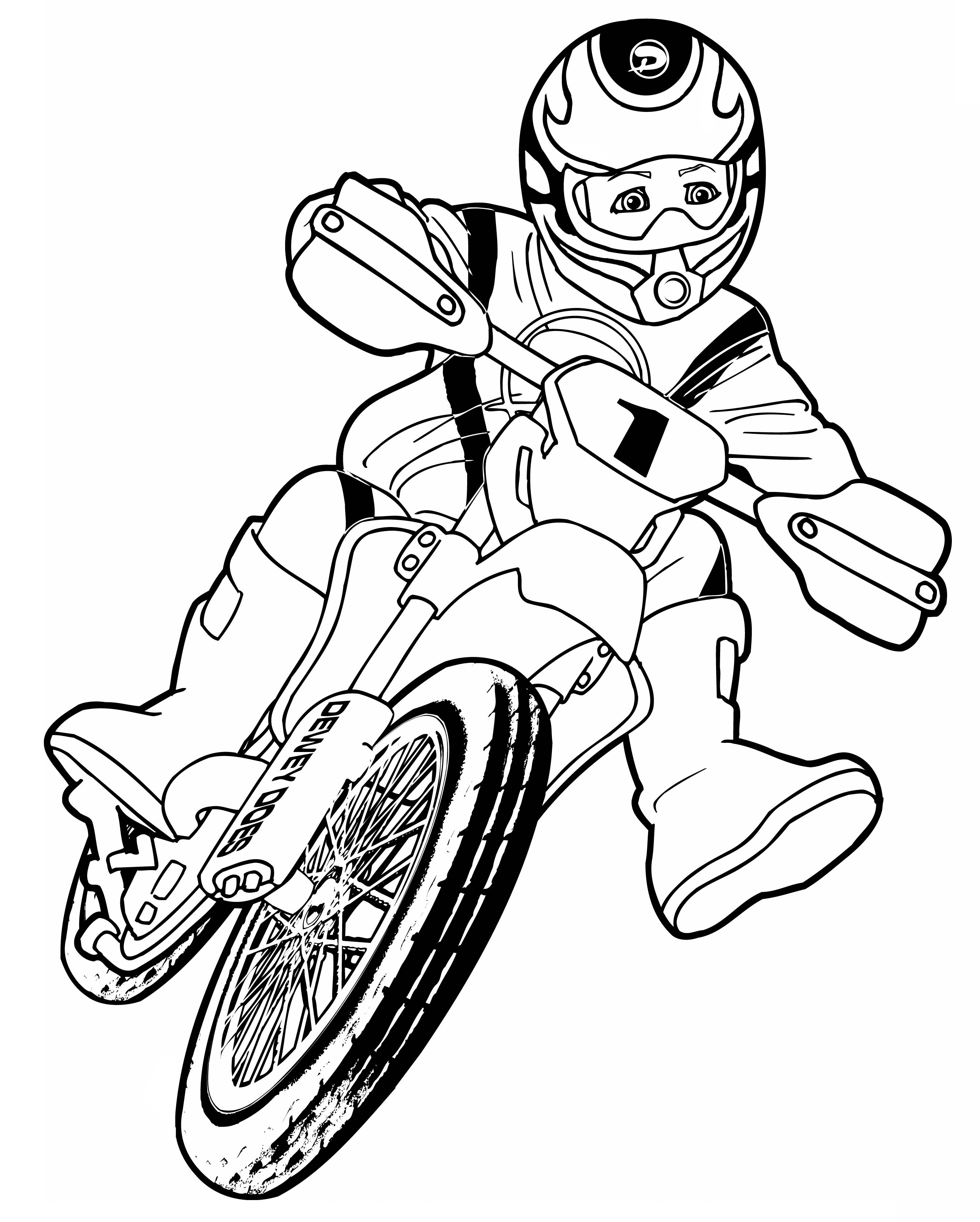 Bike Helmet Coloring Page Free Coloring Pages Dirt Bikes