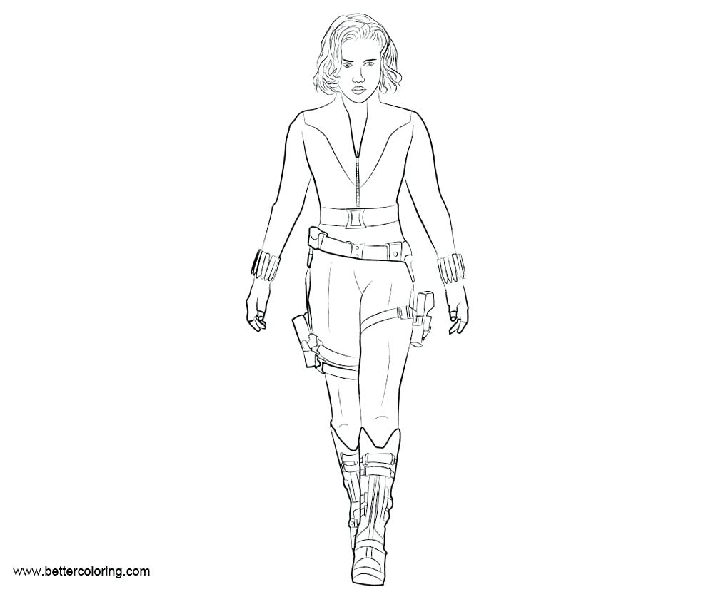 Black Widow Avengers Coloring Pages Coloring Pages Of Avengers Metapageco