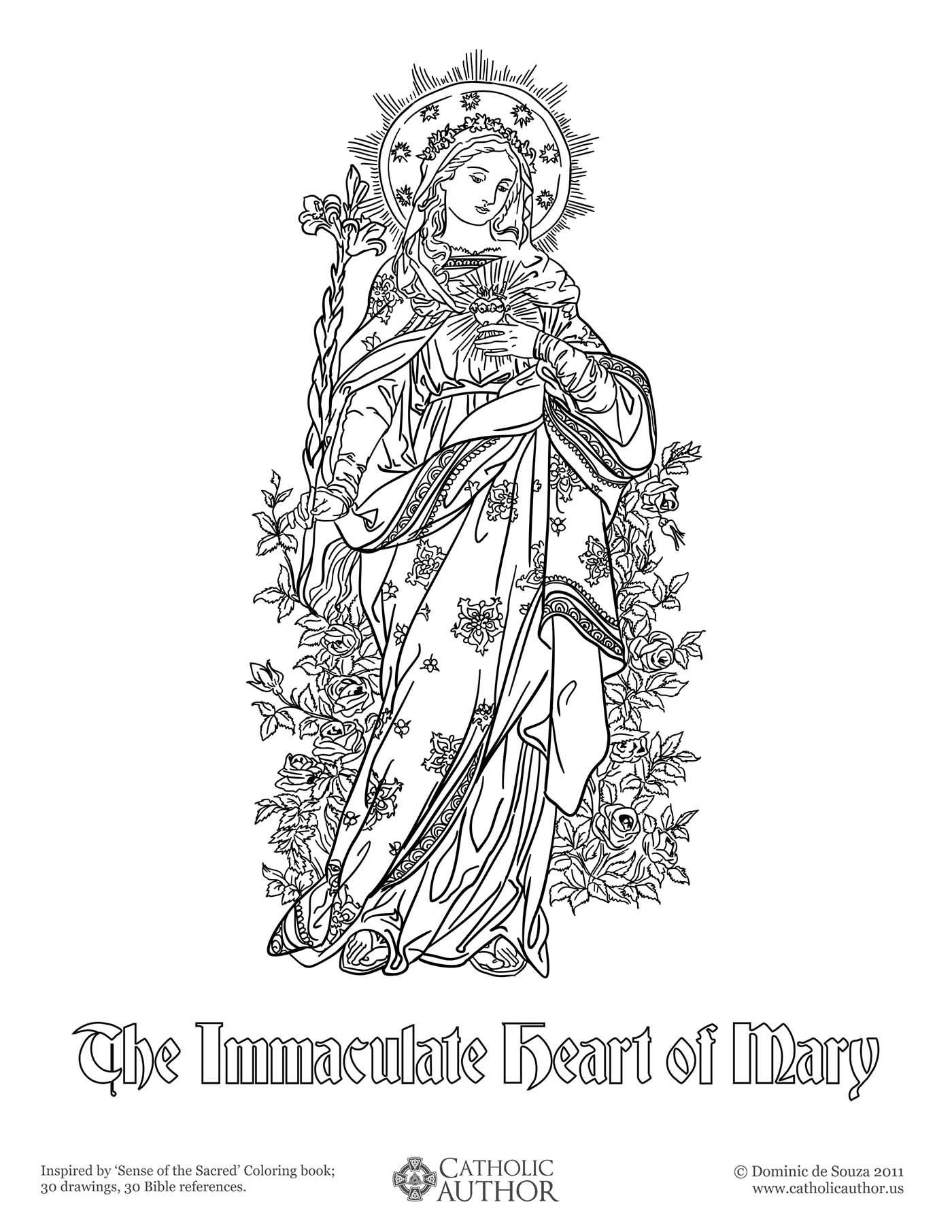 Blessed Mother Coloring Pages Blessed Mary Coloring Pages Coloring Home