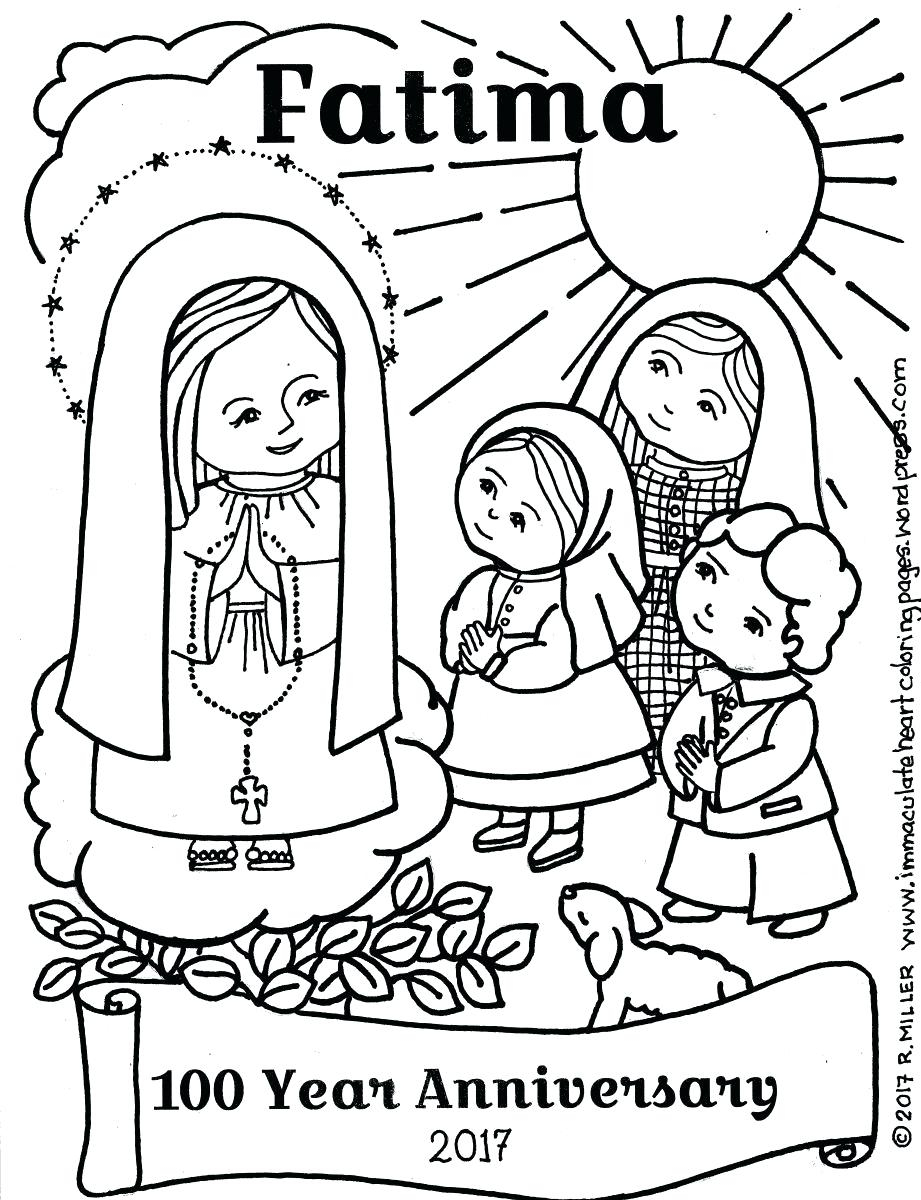 Blessed Mother Coloring Pages Free Anniversary Coloring Pages Fiestaprintco