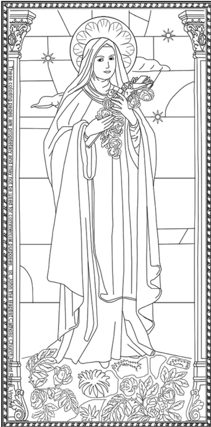 Blessed Mother Coloring Pages St John The Baptist Roman Catholic Church Front Royal Va 540