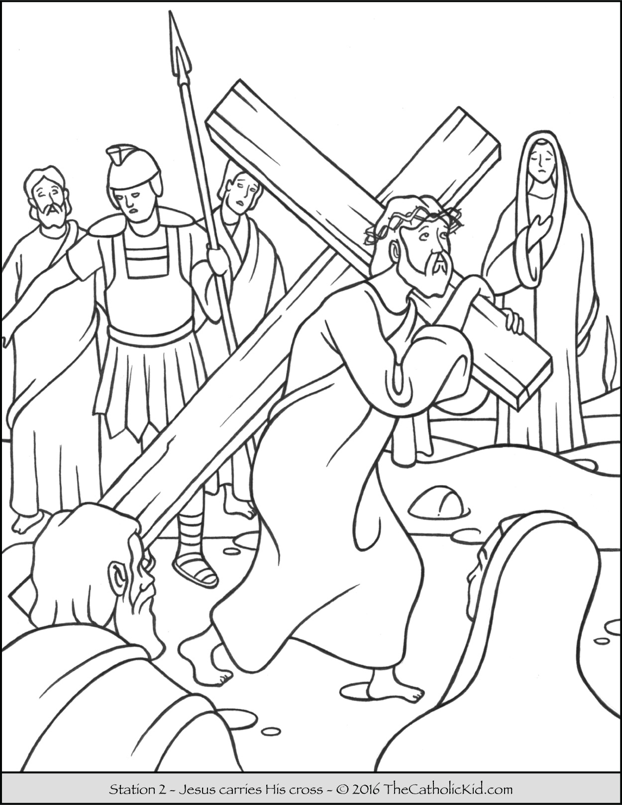 Blessed Mother Coloring Pages Stations Of The Cross Coloring Pages The Catholic Kid