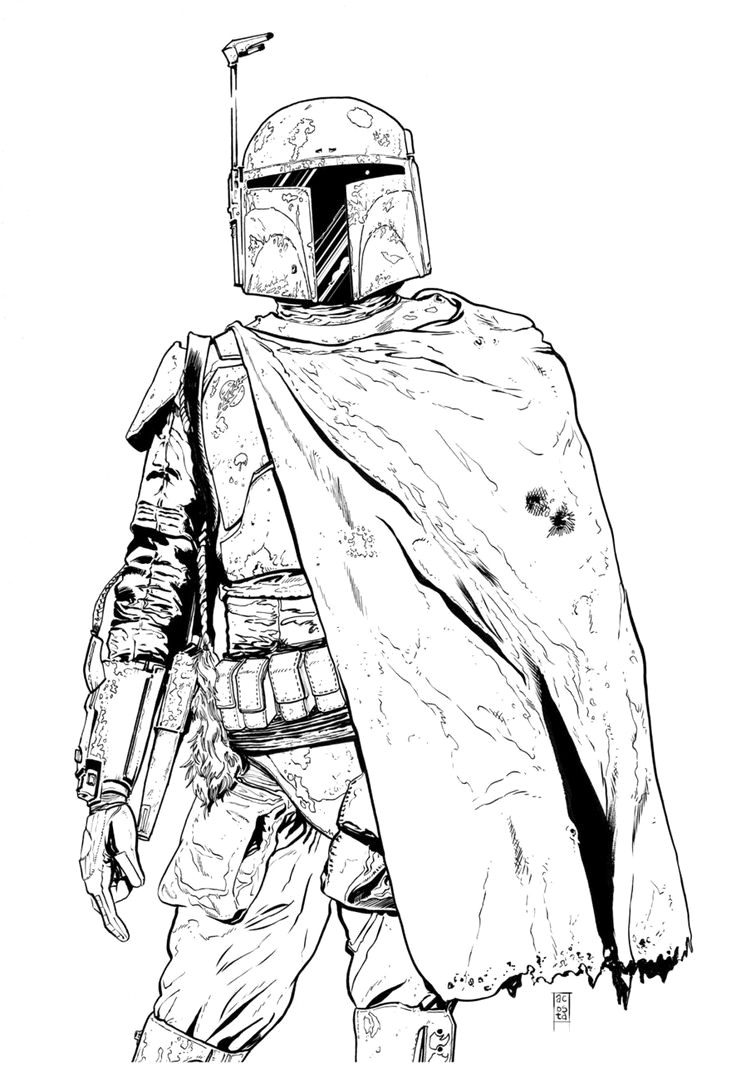 Boba Fett Coloring Page Boba Fett Coloring Pages Star Wars Pages313201 Page
