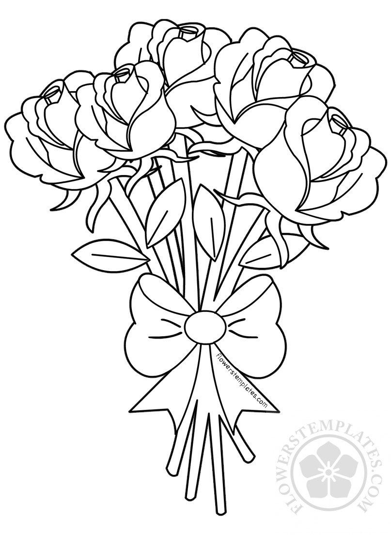 Bouquet Of Flowers Coloring Page 10 Trumpet Coloring Page Coloring Pages Coloringdrawingr