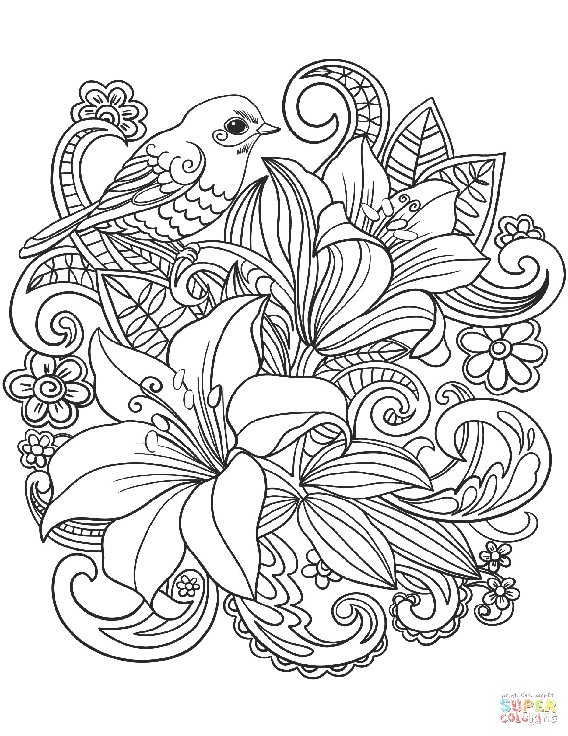 Bouquet Of Flowers Coloring Page Obsession Colouring Pages Flowers Skylark And Coloring Page Free
