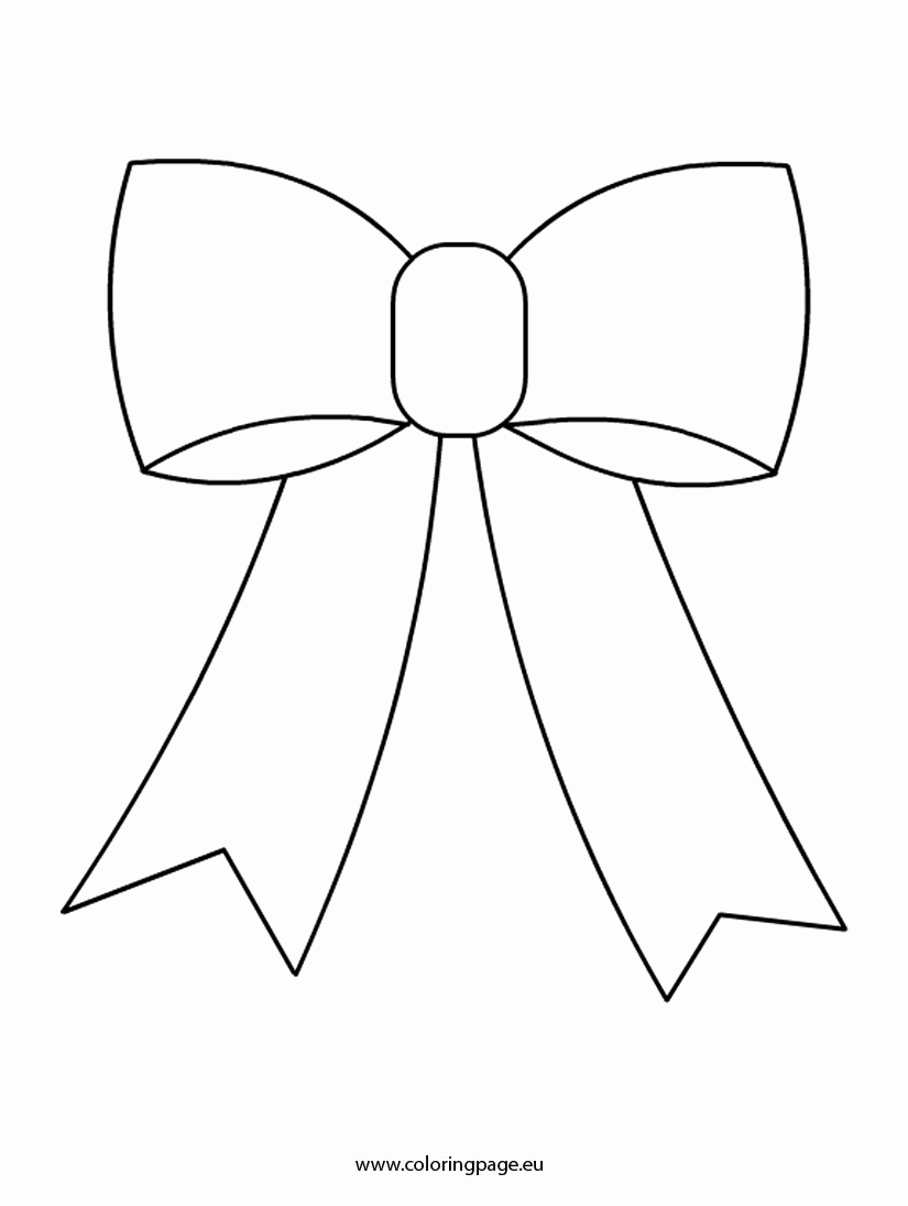 Bow Coloring Pages Bows Coloring Pages