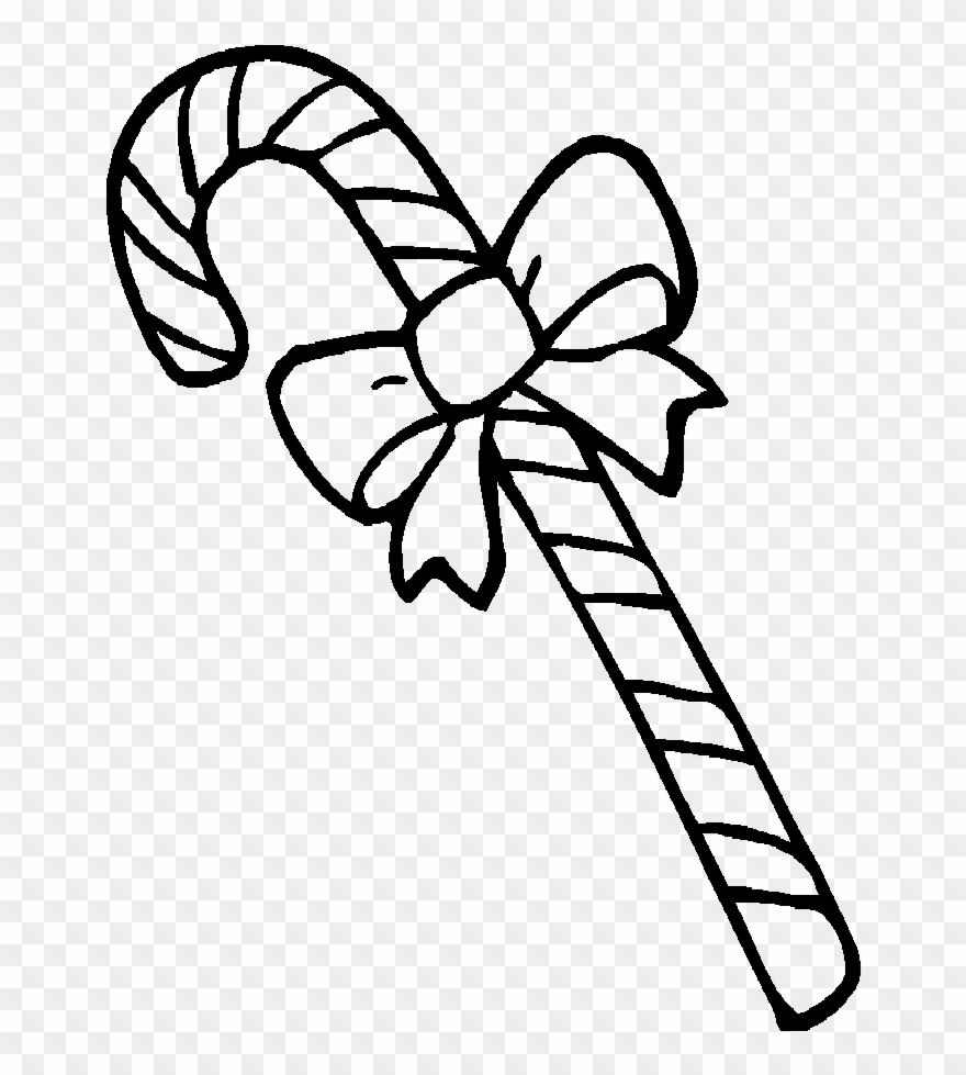 Bow Coloring Pages Candy Cane Coloring Pages With Bow Colouring In Candy Cane Clipart