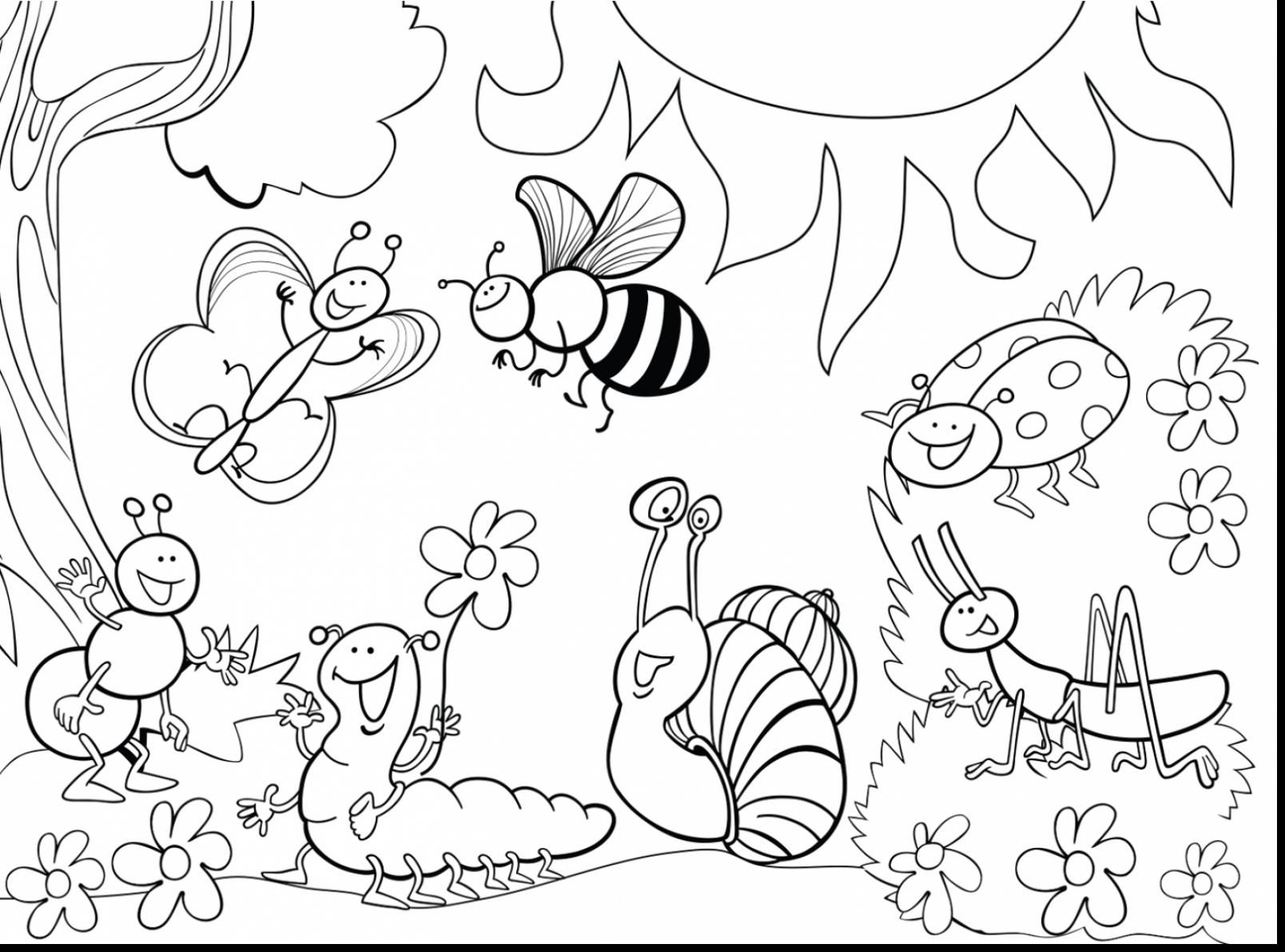 Bug Coloring Pages For Kids Coloring Free Insect Coloring Sheets Bug Pages For Kids Animals