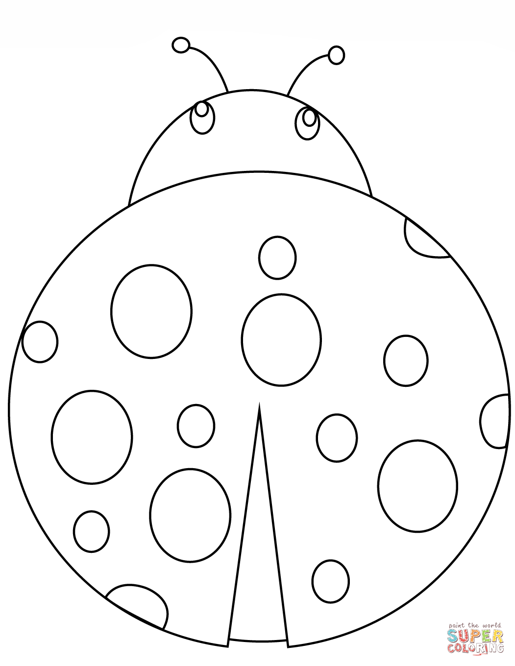 Bug Coloring Pages For Kids Ladybug Coloring Pages Free Coloring Pages
