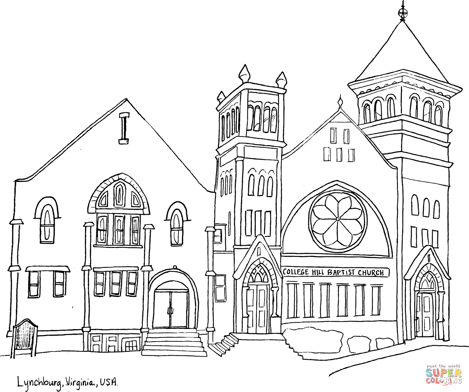 Building Coloring Page Coloring Ideas Building Coloring Sheets College Hill Baptist