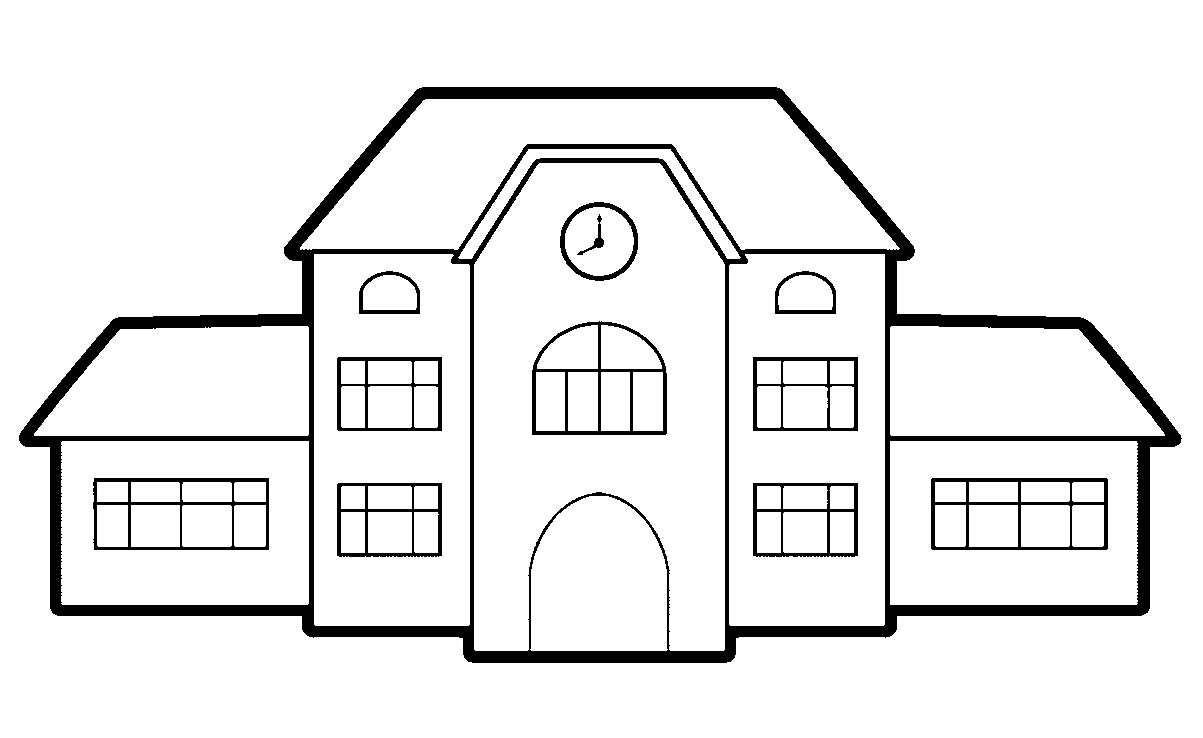 Building Coloring Page Coloring Ideas Coloring Page Of School Building Home Splendi