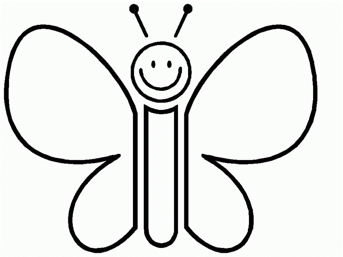 Butterfly Outline Coloring Page Butterfly Outline Coloring Pages Coloring Home