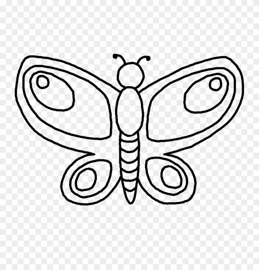 Butterfly Outline Coloring Page Coloring Printable Butterfly Outline Coloring Pages Pattern