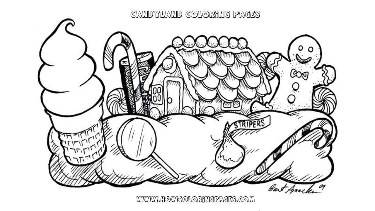 Candyland Characters Coloring Pages Printable Candyland Coloring Pages For Kids