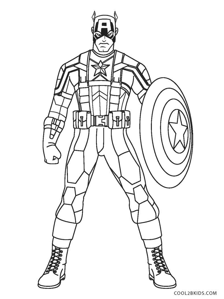 Captain America Winter Soldier Coloring Pages Free Printable Captain America Coloring Pages For Kids Cool2bkids